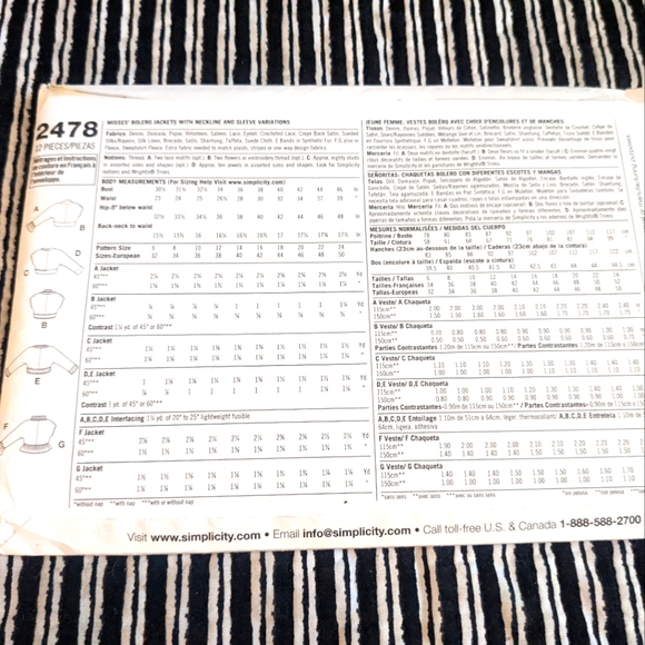 Simplicity 2478 size 16,18,20,22,24 pattern only - Picture 3 of 3